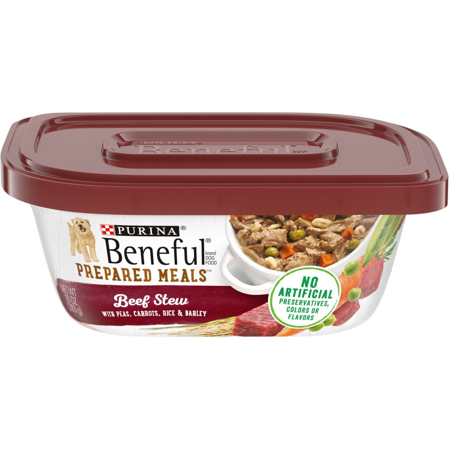 Purina Beneful Prepared Meals Beef Stew With Peas, Carrots, Rice & Barley Wet Dog Food 3 Purina Beneful Prepared Meals Beef Stew With Peas, Carrots, Rice & Barley Wet Dog Food