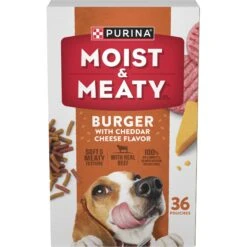Moist & Meaty Burger With Cheddar Cheese Flavor Dry Dog Food