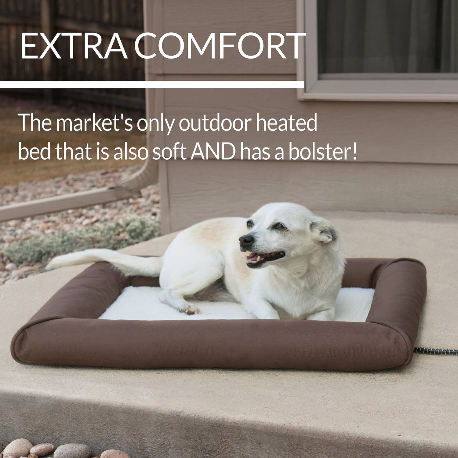 K&H Pet Products Deluxe Lectro-Soft Outdoor Heated Bolster Cat & Dog Bed 5 K&H Pet Products Deluxe Lectro-Soft Outdoor Heated Bolster Cat & Dog Bed - Image 3