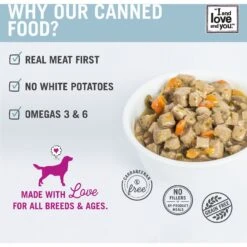 I And Love And You Moo Moo Venison Stew Grain-Free Canned Dog Food -Blue Buffalos Shop 100745 PT3. AC SS1800 V1573676662