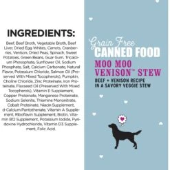 I And Love And You Moo Moo Venison Stew Grain-Free Canned Dog Food -Blue Buffalos Shop 100745 PT4. AC SS1800 V1573676663