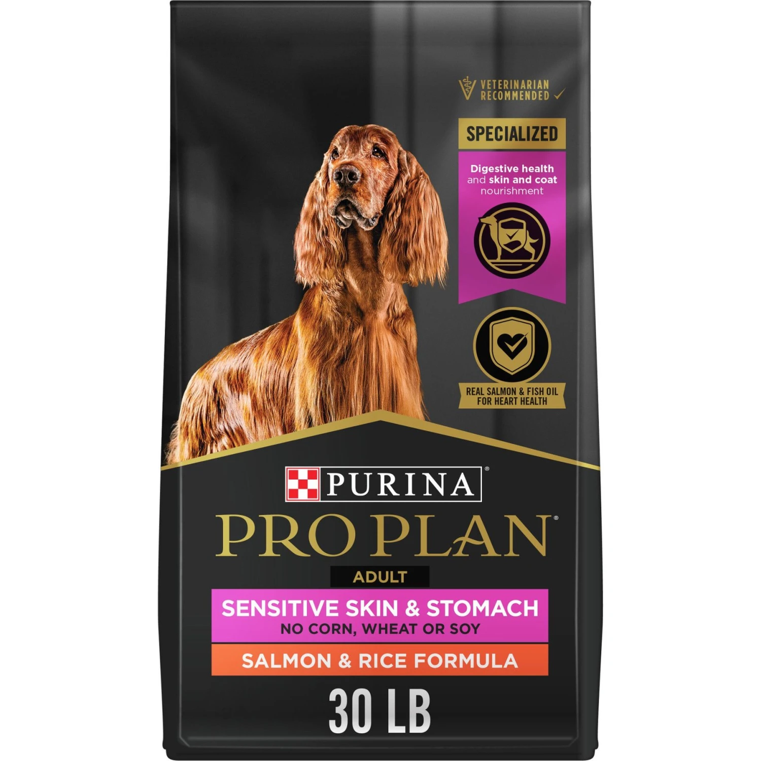 Purina Pro Plan Adult Sensitive Skin & Stomach Salmon & Rice Formula Dry Dog Food 3 Purina Pro Plan Adult Sensitive Skin & Stomach Salmon & Rice Formula Dry Dog Food
