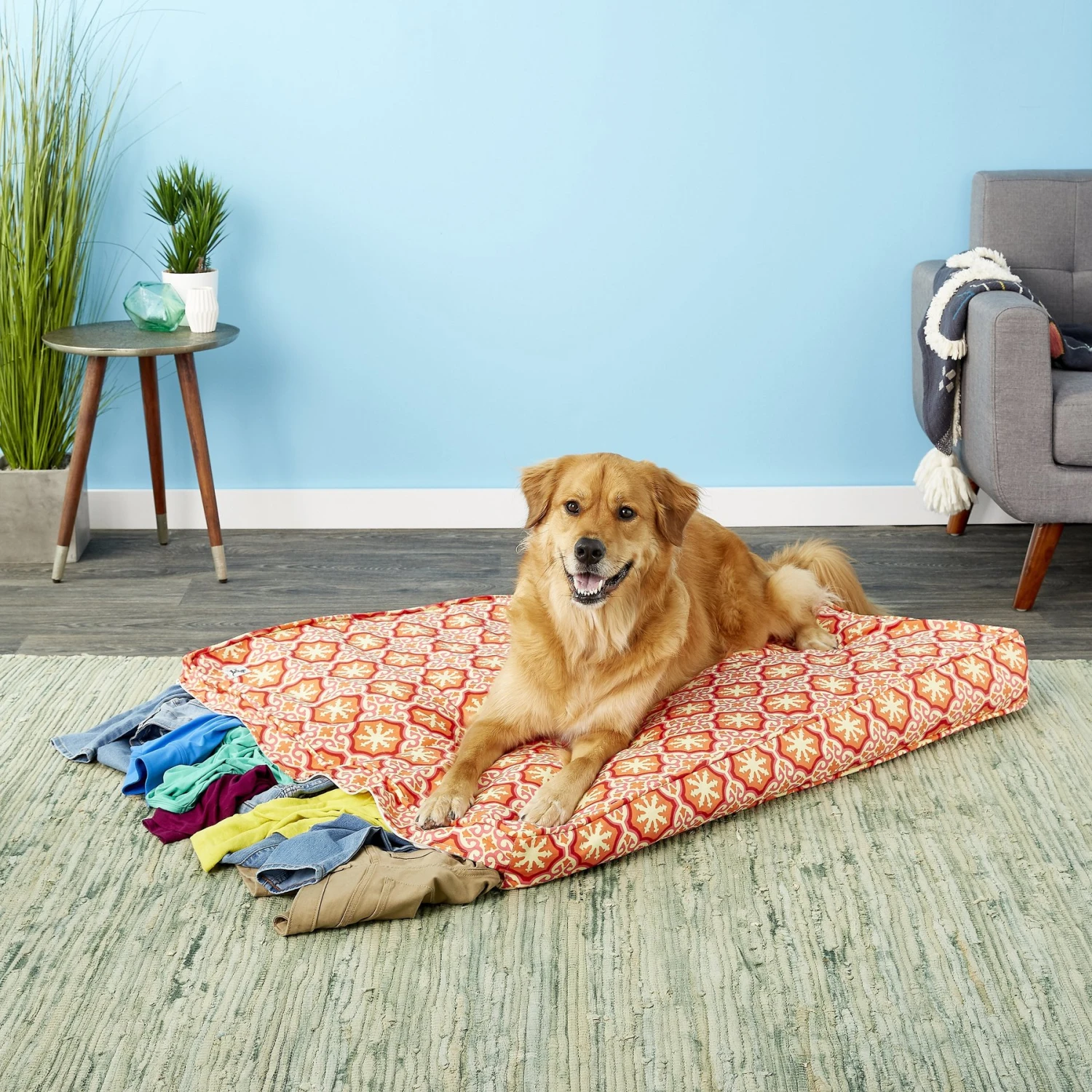Molly Mutt Papillon Square Dog Bed Duvet Cover 3 Molly Mutt Papillon Square Dog Bed Duvet Cover