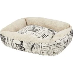Paws & Pals 1800's Newspaper Bolster Cat & Dog Bed -Blue Buffalos Shop 106303 PT2. AC SS1800 V1566250190