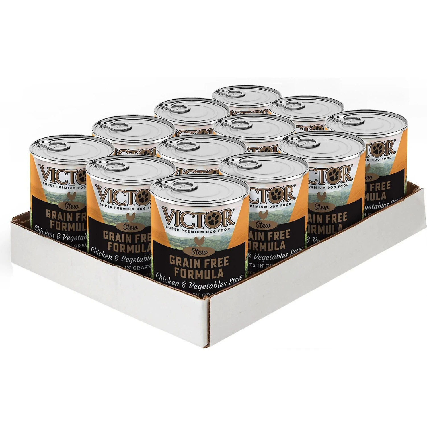 VICTOR Chicken & Vegetables Stew Cuts In Gravy Grain-Free Canned Dog Food 4 VICTOR Chicken & Vegetables Stew Cuts In Gravy Grain-Free Canned Dog Food - Image 2