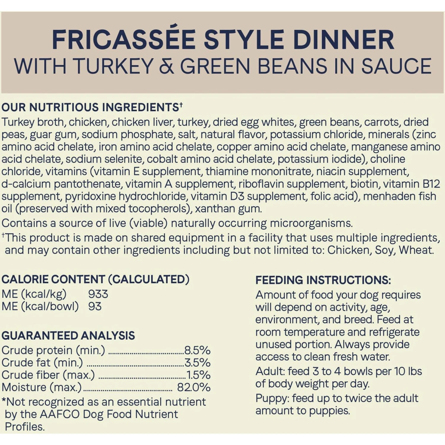 CANIDAE PURE Petite All Stages Small Breed Fricassee Style Dinner With Turkey & Green Beans Wet Dog Food Trays, 3.5-oz, Case Of 12 7 CANIDAE PURE Petite All Stages Small Breed Fricassee Style Dinner With Turkey & Green Beans Wet Dog Food Trays, 3.5-oz, Case Of 12 - Image 5