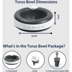 Torus Pet Filtered Dog & Cat Water Bowl 13 Torus Pet Filtered Dog & Cat Water Bowl -Blue Buffalos Shop 108653 PT2. AC SS1800 V1676903619