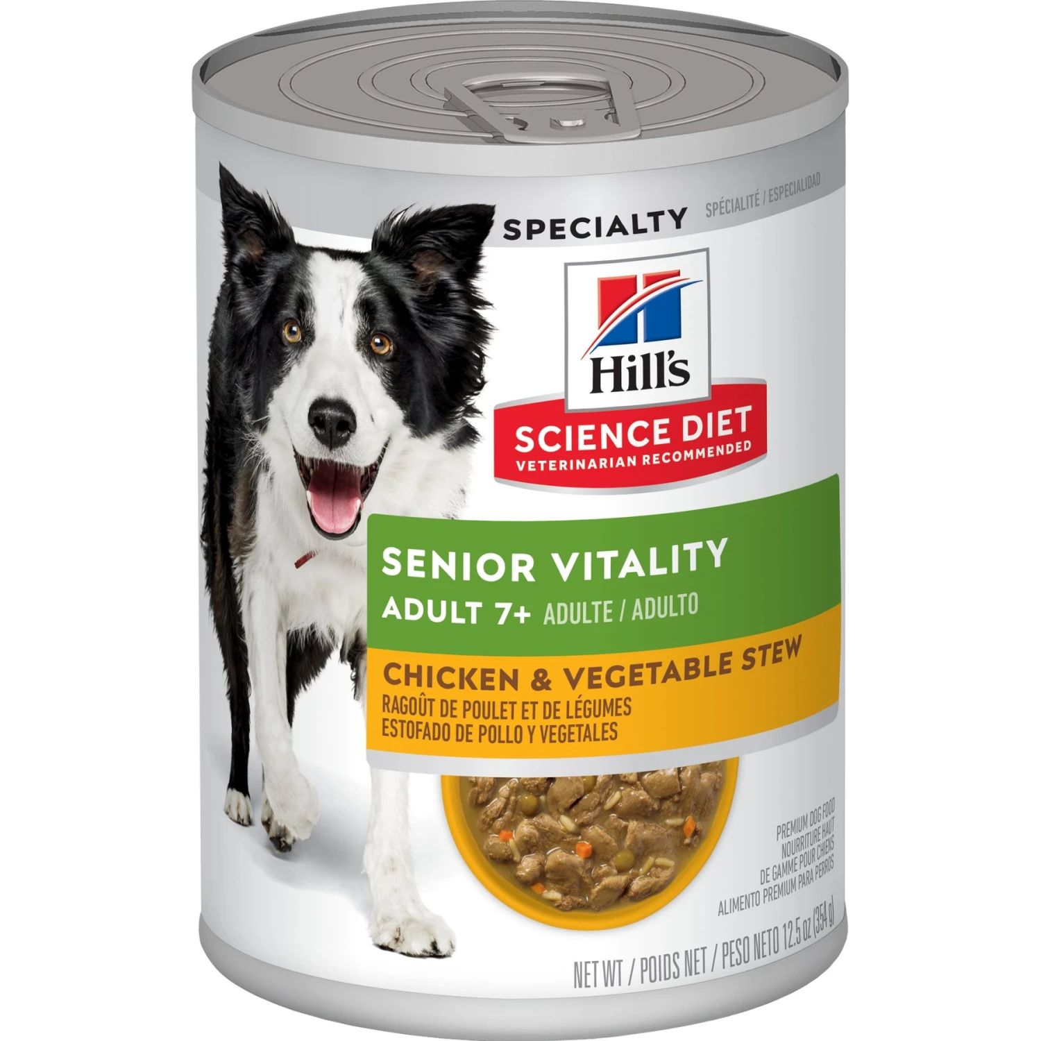 Hill's Science Diet Adult 7+ Senior Vitality Chicken & Vegetable Stew Canned Dog Food 3 Hill's Science Diet Adult 7+ Senior Vitality Chicken & Vegetable Stew Canned Dog Food