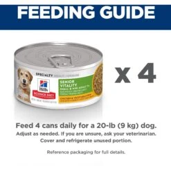 Hill's Science Diet Adult 7+ Small & Mini Senior Vitality Chicken & Vegetable Stew Canned Dog Food 15 Hill's Science Diet Adult 7+ Small & Mini Senior Vitality Chicken & Vegetable Stew Canned Dog Food -Blue Buffalos Shop 109446 PT6. AC SS1800 V1597958191