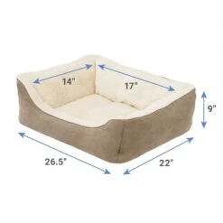 Frisco Rectangular Bolster Cat & Dog Bed -Blue Buffalos Shop 113275 PT1. AC SS1800 V1650094917