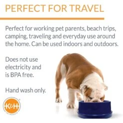 K&H Pet Products Coolin' Bowl Plastic Dog & Cat Bowl 12 K&H Pet Products Coolin' Bowl Plastic Dog & Cat Bowl -Blue Buffalos Shop 113690 PT3. AC SS1800 V1637624192