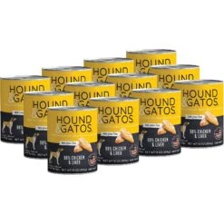 Hound & Gatos 98% Chicken & Liver Grain-Free Canned Dog Food -Blue Buffalos Shop 115038 PT1. AC SS1800 V1598311628