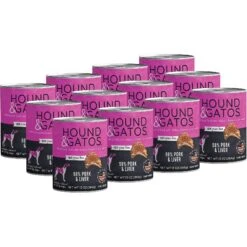 Hound & Gatos 98% Pork & Liver Grain-Free Canned Dog Food -Blue Buffalos Shop 115063 PT1. AC SS1800 V1598307752
