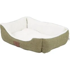 American Kennel Club AKC Box Weave Design Bolster Cat & Dog Bed -Blue Buffalos Shop 115246 PT2. AC SS1800 V1566318816