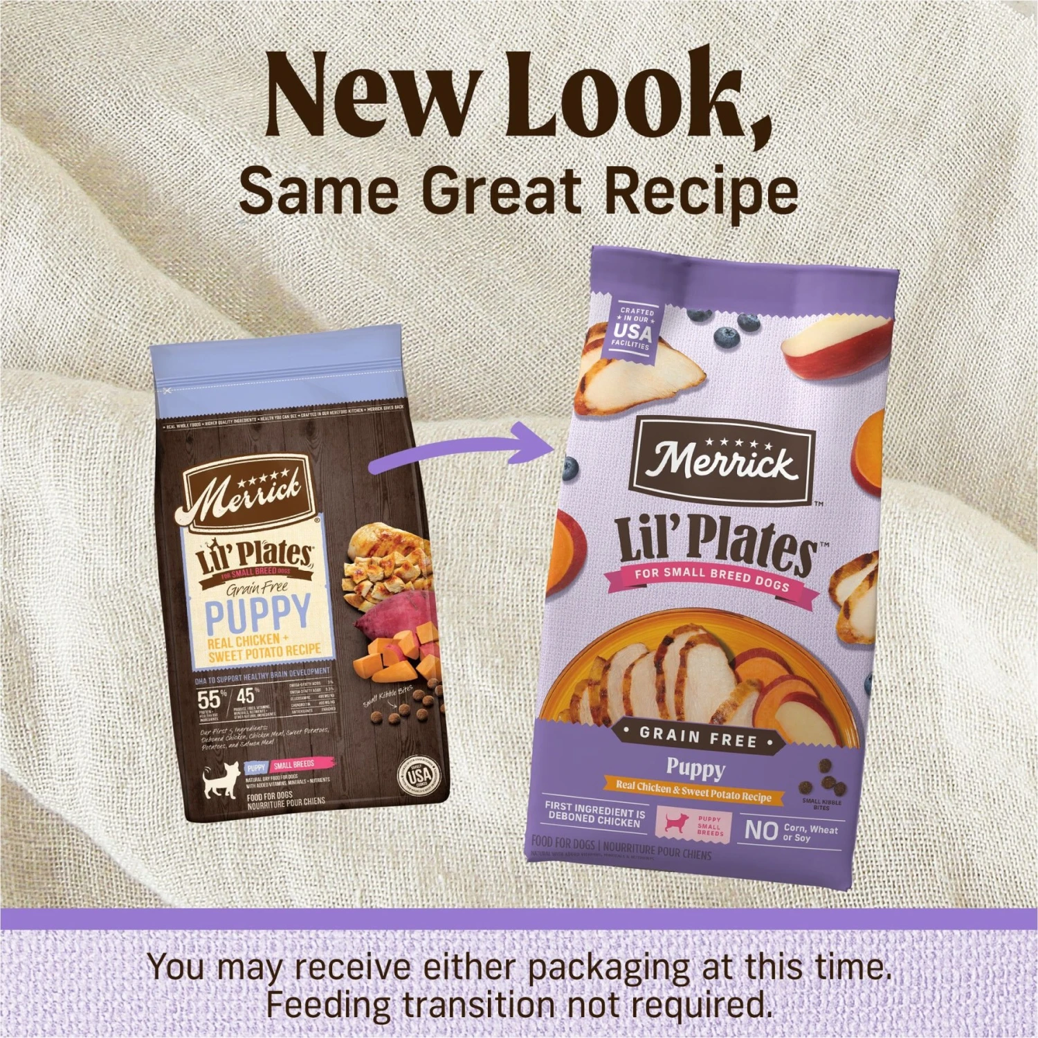 Merrick Lil' Plates Grain-Free Small Breed Dry Dog Food Puppy Real Chicken + Sweet Potato Recipe 4 Merrick Lil' Plates Grain-Free Small Breed Dry Dog Food Puppy Real Chicken + Sweet Potato Recipe - Image 2