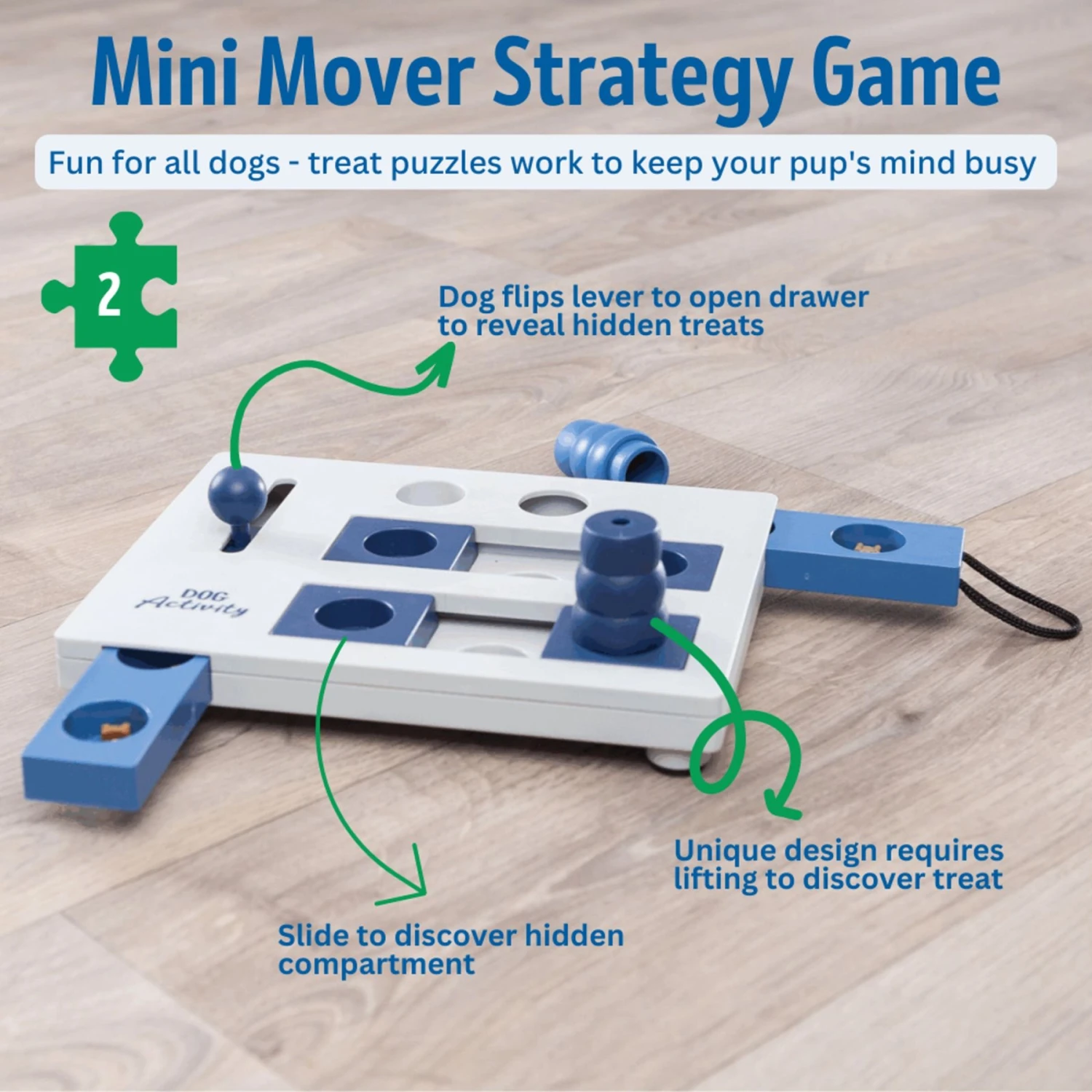 TRIXIE Mini Mover Activity Strategy Game Dog Toy, Level 3 6 TRIXIE Mini Mover Activity Strategy Game Dog Toy, Level 3 - Image 4