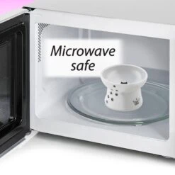 Necoichi Ceramic Elevated Cat Food Bowl, White Paw Print 16 Necoichi Ceramic Elevated Cat Food Bowl, White Paw Print -Blue Buffalos Shop 118993 PT5. AC SS1800 V1674730089