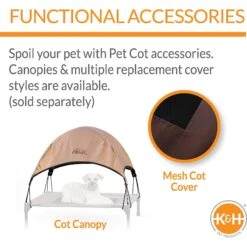 K&H Pet Products Comfy Pet Cot Elevated Pet Bed 14 K&H Pet Products Comfy Pet Cot Elevated Pet Bed -Blue Buffalos Shop 121207 PT3. AC SS1800 V1626392506