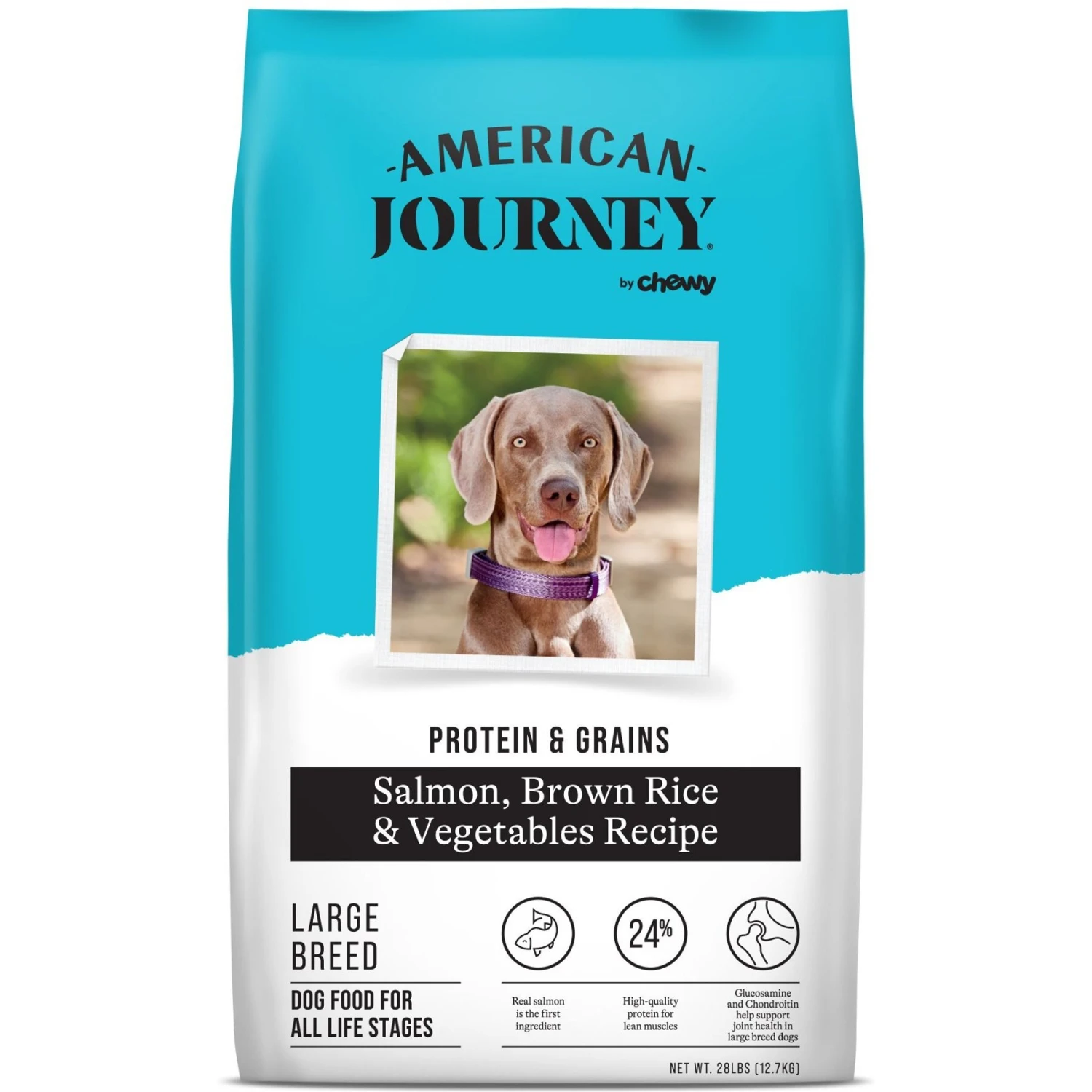 American Journey Protein & Grains Large Breed Salmon, Brown Rice & Vegetables Recipe Dry Dog Food 3 American Journey Protein & Grains Large Breed Salmon, Brown Rice & Vegetables Recipe Dry Dog Food
