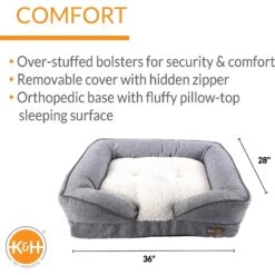 K&H Pet Products Pillow-Top Orthopedic Lounger Sofa Dog Bed -Blue Buffalos Shop 121283 PT1. AC SS1800 V1620840161