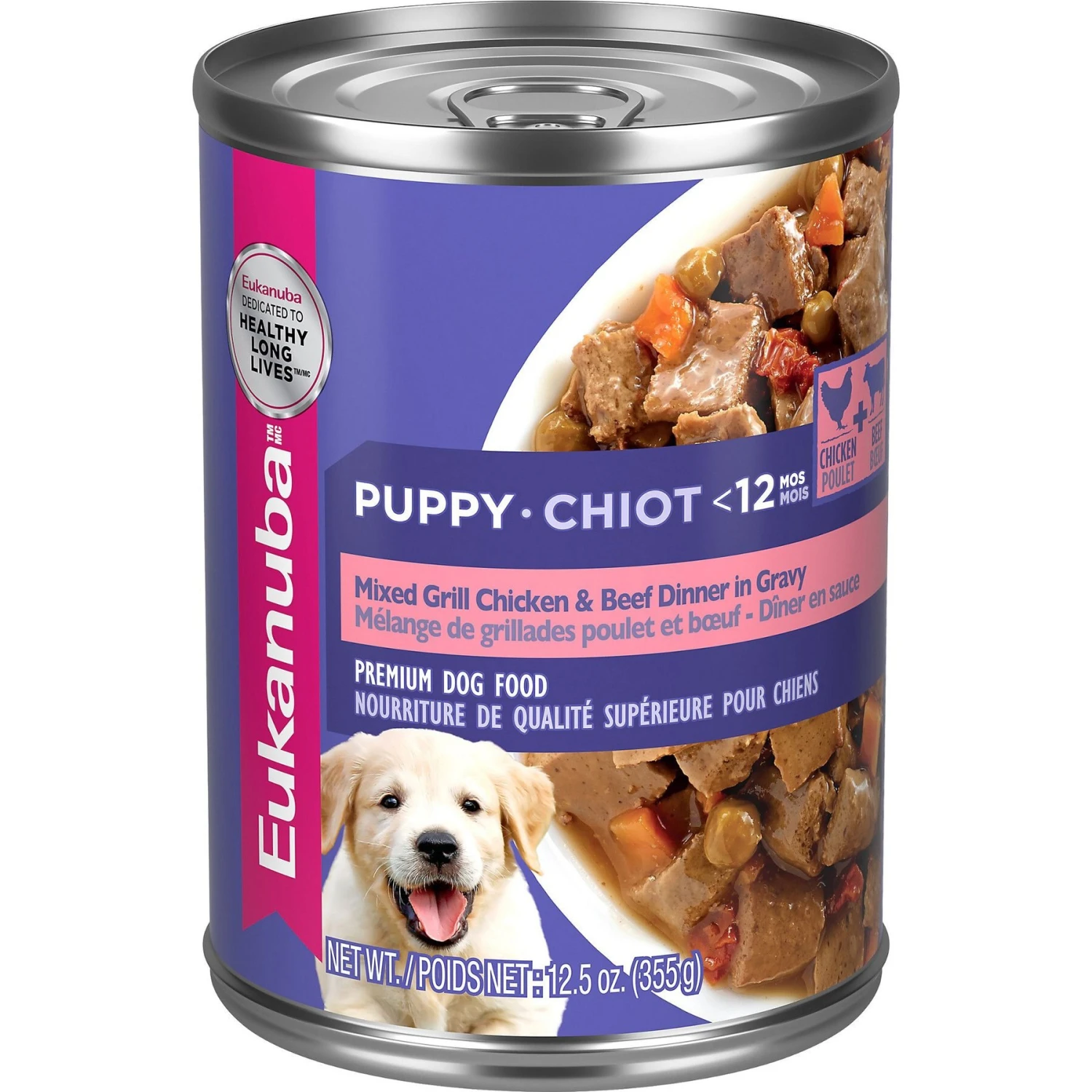 Eukanuba Puppy Mixed Grill Chicken & Beef Dinner In Gravy Canned Dog Food 3 Eukanuba Puppy Mixed Grill Chicken & Beef Dinner In Gravy Canned Dog Food