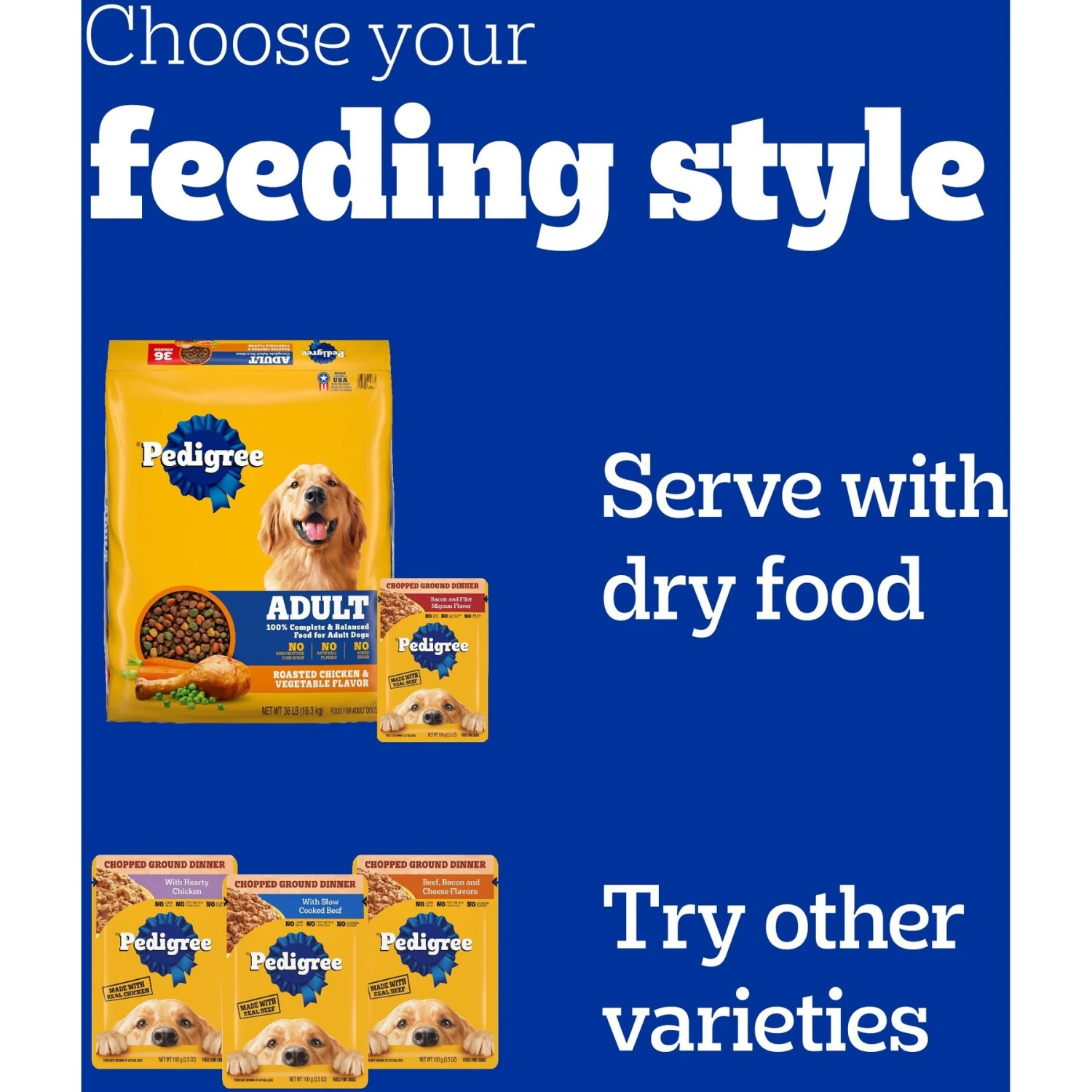 Pedigree Chopped Ground Dinner Variety Pack Featuring Bacon Adult Wet Dog Food 10 Pedigree Chopped Ground Dinner Variety Pack Featuring Bacon Adult Wet Dog Food - Image 8