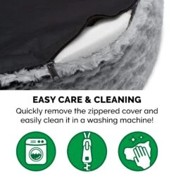 FurHaven Ultra Plush Oval Bolster Cat & Dog Bed With Removable Cover 16 FurHaven Ultra Plush Oval Bolster Cat & Dog Bed With Removable Cover -Blue Buffalos Shop 123326 PT5. AC SS1800 V1693936005