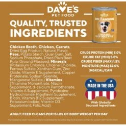 Dave's Pet Food Grain-Free Chicken & Vegetable Cuts In Gravy Canned Dog Food -Blue Buffalos Shop 123814 PT5. AC SS1800 V1516740036
