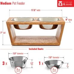 Pawfect Pets Premium Non-Skid Elevated Dog & Cat Bowl -Blue Buffalos Shop 127480 PT3. AC SS1800 V1627618337