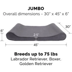 FurHaven Microvelvet Luxe Lounger Orthopedic Cat & Dog Bed With Removable Cover -Blue Buffalos Shop 127544 PT1. AC SS1800 V1698696006