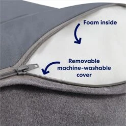 Frisco Plush Orthopedic Bolster Dog Bed W/Removable Cover 10 Frisco Plush Orthopedic Bolster Dog Bed W/Removable Cover -Blue Buffalos Shop 129511 PT2. AC SS1800 V1700243664