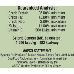 Tuscan Natural Simply Pure Lamb Meal Limited Ingredient Dry Dog Food 15 Tuscan Natural Simply Pure Lamb Meal Limited Ingredient Dry Dog Food -Blue Buffalos Shop 130944 PT4. AC SS1800 V1549478534