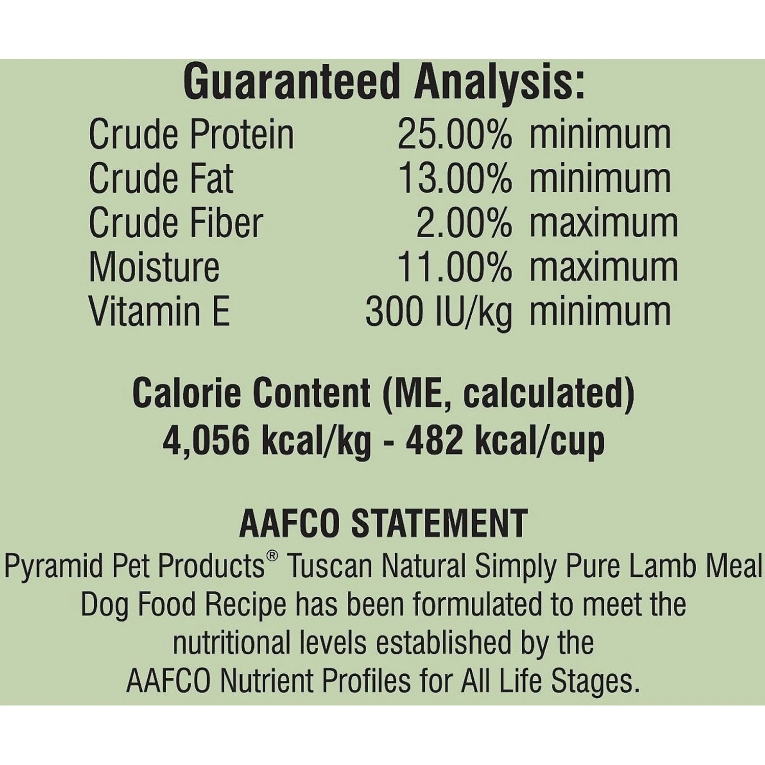 Tuscan Natural Simply Pure Lamb Meal Limited Ingredient Dry Dog Food 7 Tuscan Natural Simply Pure Lamb Meal Limited Ingredient Dry Dog Food - Image 5