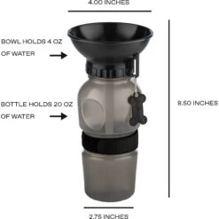 Highwave AutoDogMug Portable Dog Water Bottle & Bowl -Blue Buffalos Shop 132443 PT2. AC SS1800 V1628305334