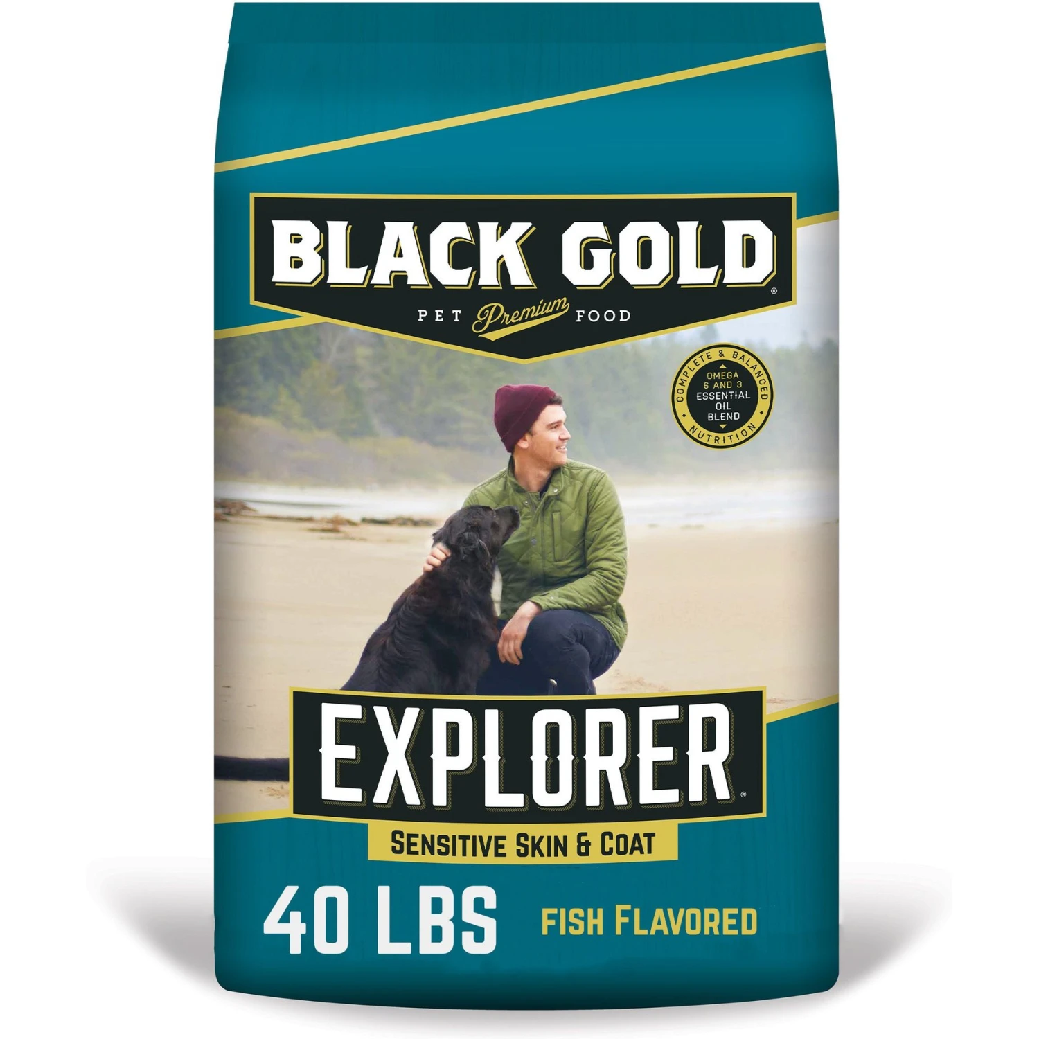 Black Gold Explorer Sensitive Skin & Coat Ocean Fish Meal & Oat Recipe Dry Dog Food, 40-lb Bag 3 Black Gold Explorer Sensitive Skin & Coat Ocean Fish Meal & Oat Recipe Dry Dog Food, 40-lb Bag