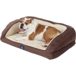 Serta Quilted Orthopedic Bolster Dog Bed With Removable Cover -Blue Buffalos Shop 135502 PT3. AC SS1800 V1566395426