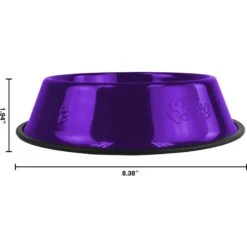 Platinum Pets Non-Skid Stainless Steel Embossed Dog & Cat Bowl -Blue Buffalos Shop 135811 PT4. AC SS1800 V1628181395