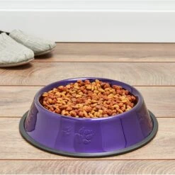 Platinum Pets Non-Skid Stainless Steel Embossed Dog & Cat Bowl -Blue Buffalos Shop 135811 PT7. AC SS1800 V1516129875