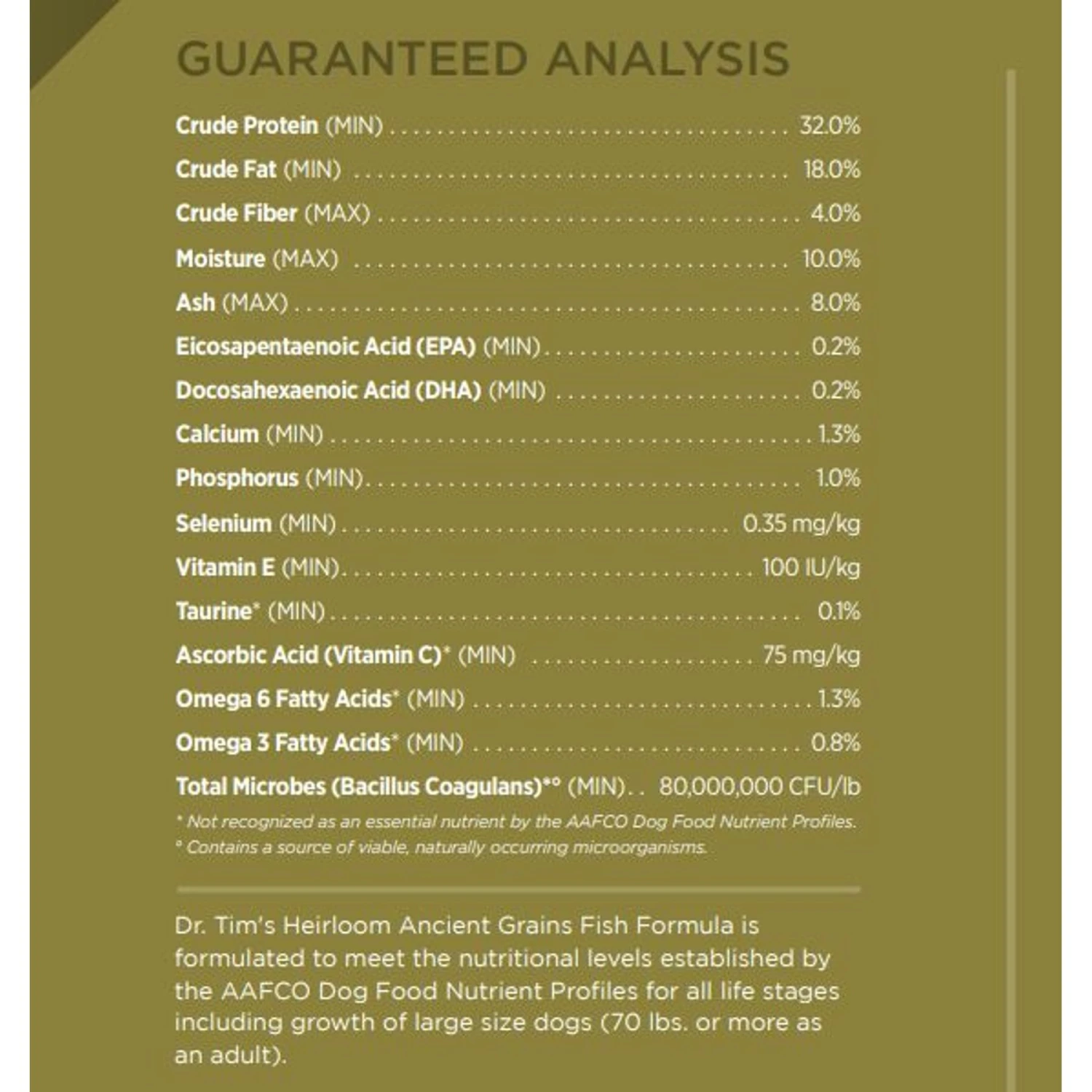 Dr. Tim's Heirloom Ancient Grains Fish Formula Dry Dog Food 5 Dr. Tim's Heirloom Ancient Grains Fish Formula Dry Dog Food - Image 3