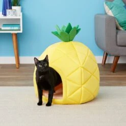 YML Pineapple Covered Cat & Dog Bed -Blue Buffalos Shop 138278 PT3. AC SS1800 V1566337324