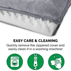 FurHaven Faux Fur Orthopedic Bolster Dog Bed With Removable Cover -Blue Buffalos Shop 138410 PT6. AC SS1800 V1693925481