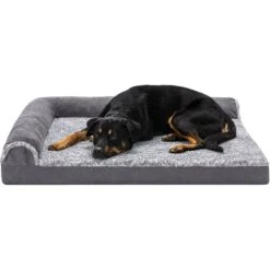 FurHaven Two-Tone Deluxe Chaise Orthopedic Dog Bed With Removable Cover -Blue Buffalos Shop 138421 PT3. AC SS1800 V1606779754