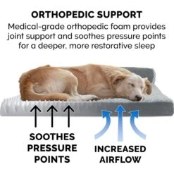 FurHaven Two-Tone Deluxe Chaise Orthopedic Dog Bed With Removable Cover -Blue Buffalos Shop 138421 PT6. AC SS1800 V1606777351