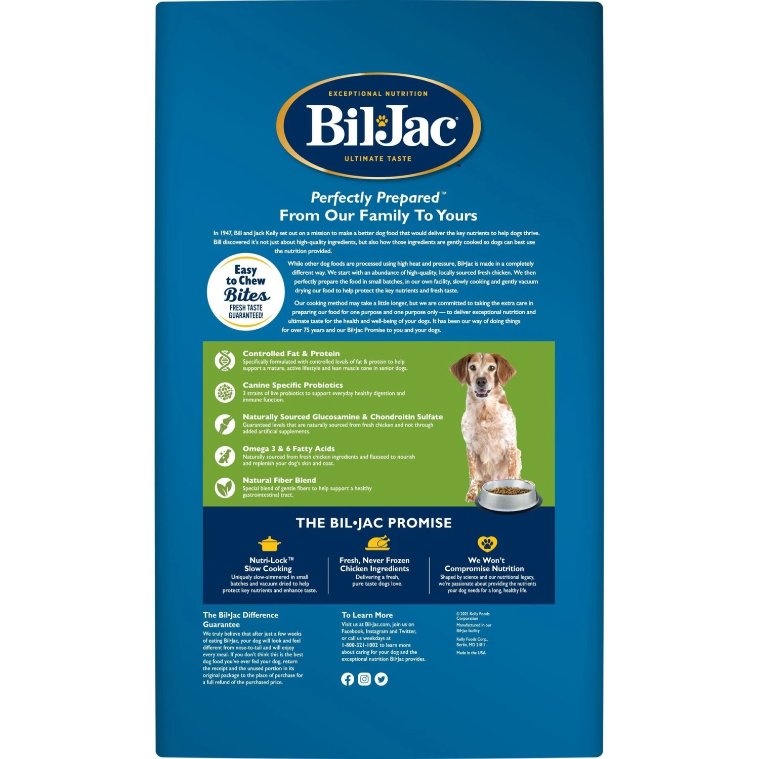 Bil-Jac Senior Select Chicken & Oatmeal Recipe Dry Dog Food 5 Bil-Jac Senior Select Chicken & Oatmeal Recipe Dry Dog Food - Image 3