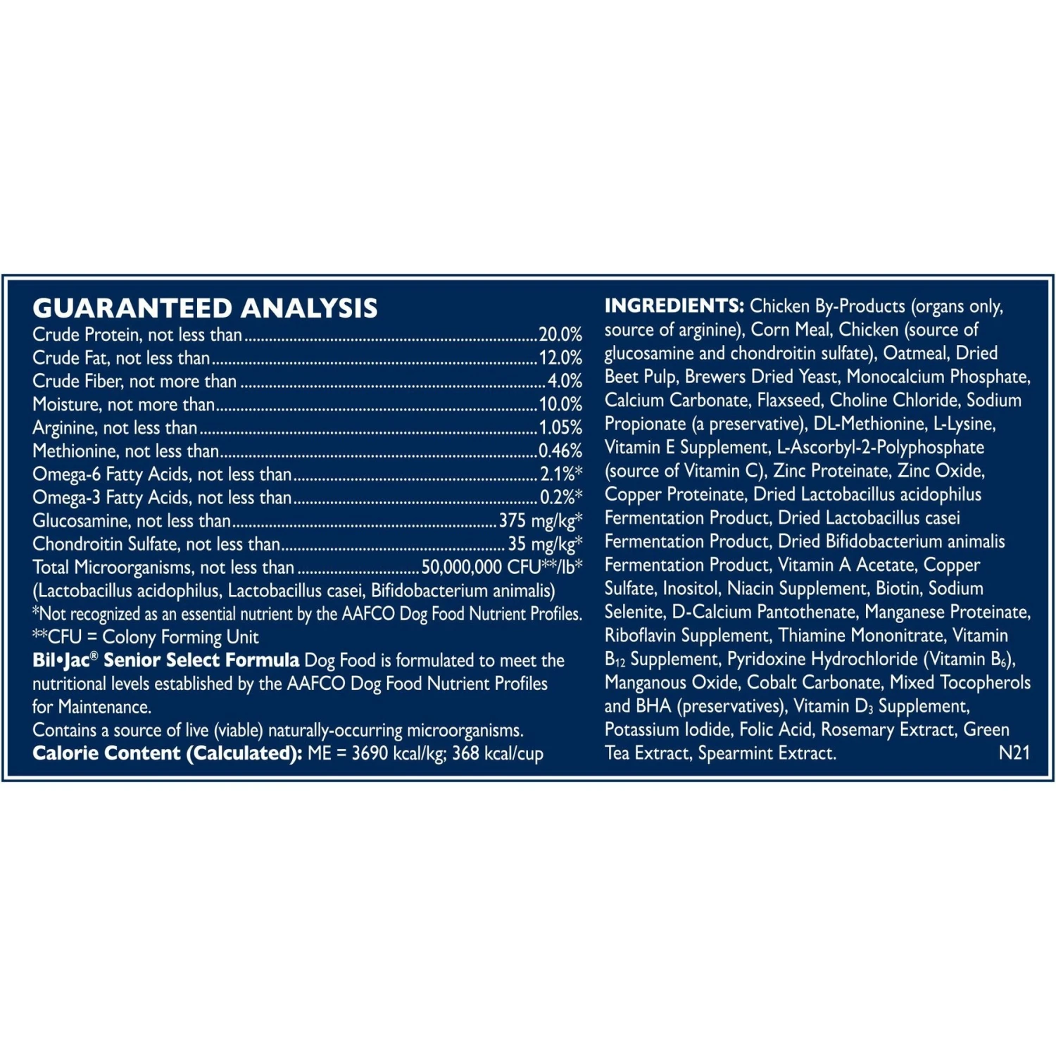 Bil-Jac Senior Select Chicken & Oatmeal Recipe Dry Dog Food 6 Bil-Jac Senior Select Chicken & Oatmeal Recipe Dry Dog Food - Image 4