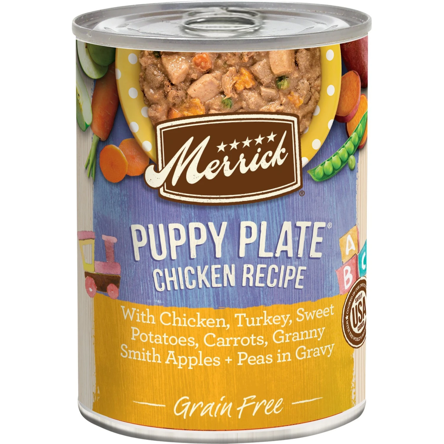 Merrick Grain-Free Wet Puppy Food Puppy Plate Chicken Recipe 3 Merrick Grain-Free Wet Puppy Food Puppy Plate Chicken Recipe