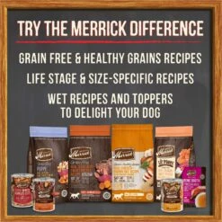 Merrick Grain-Free Wet Puppy Food Puppy Plate Chicken Recipe 18 Merrick Grain-Free Wet Puppy Food Puppy Plate Chicken Recipe -Blue Buffalos Shop 144746 PT7. AC SS1800 V1643407896