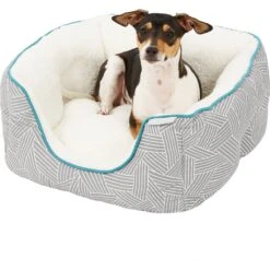 Frisco Square Deep Bolster Cat & Dog Bed -Blue Buffalos Shop 144829 PT4. AC SS1800 V1578442895