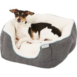 Frisco Square Deep Bolster Dog Bed 9 Frisco Square Deep Bolster Dog Bed -Blue Buffalos Shop 144830 PT4. AC SS1800 V1578443219