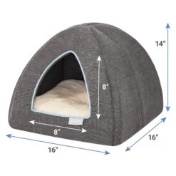 Frisco Igloo Covered Cat & Dog Bed -Blue Buffalos Shop 144836 PT2. AC SS1800 V1647881252